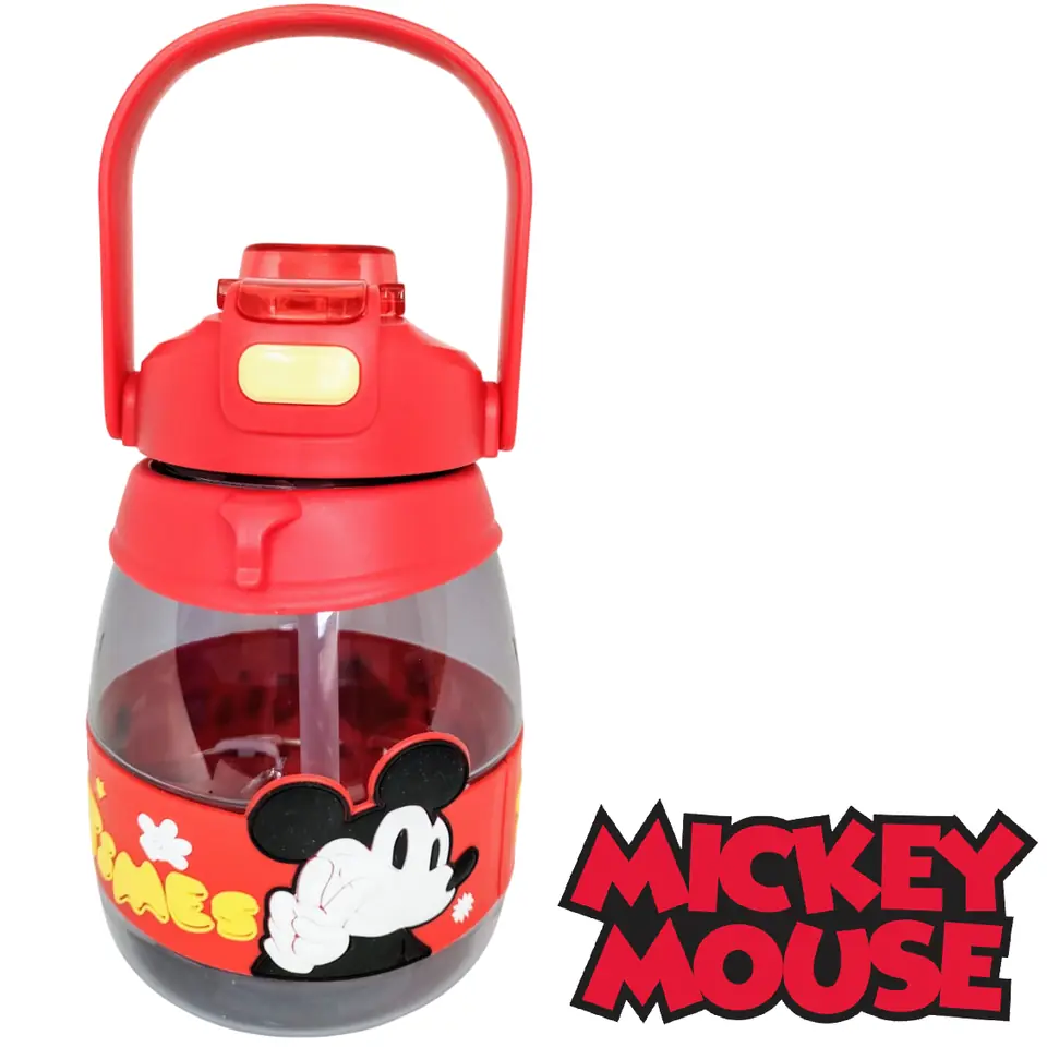 BOTELLA RIGIDA * MICKEY M0USE * 1L DOBLE SISTEMA (Pico y botella) KAWAII