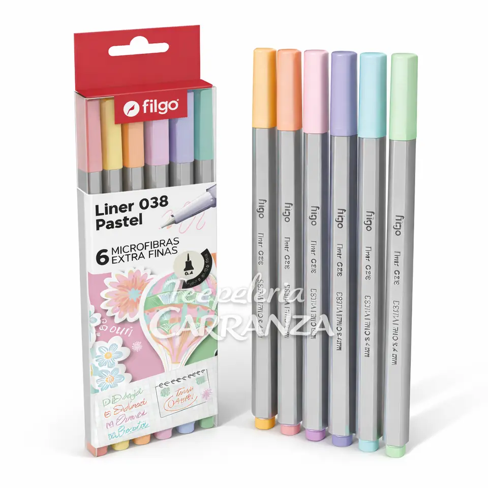 Microfibras Filgo Pastel x 6 0.4mm