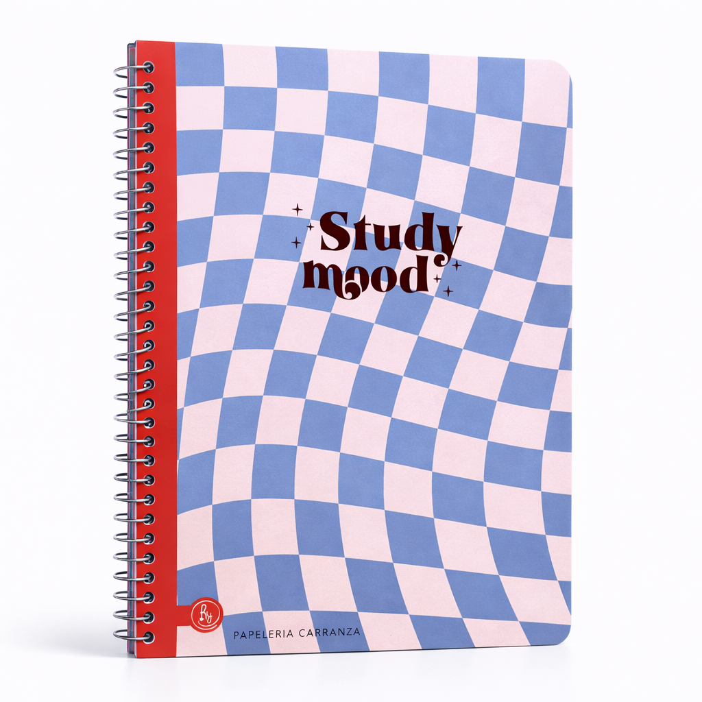 CUADERNILLO C/ ESPIRAL SEMI RIGIDO A4 RY " STUDY MOOD " 80 HOJAS