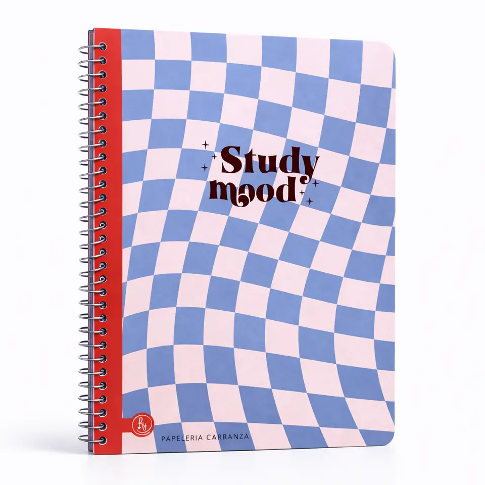 CUADERNILLO C/ ESPIRAL SEMI RIGIDO A4 RY " STUDY MOOD " 80 HOJAS