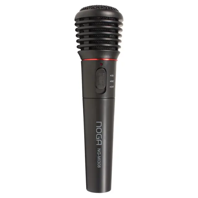 Microfono INALAMBRICO NOGA Karaoke (20 metros de alcance) 2 en 1 (Incluye tambien Kble)