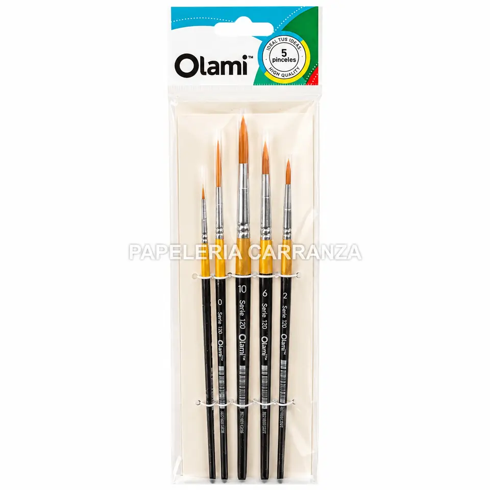 PINCELES ARTISTICA - PI900 - X 5 OLAMI