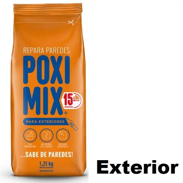 Poximix * EXTERIORES * Repara Paredes 1,25 Kg
