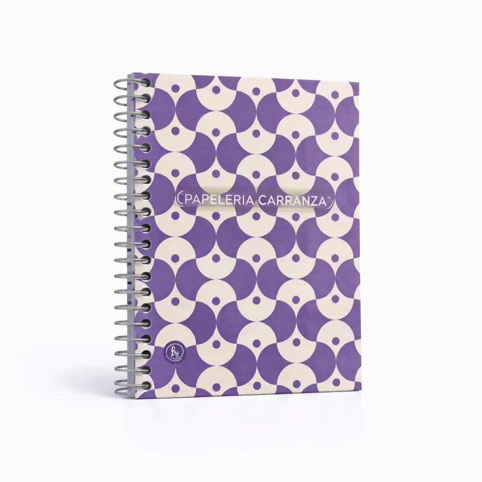Libretas c/ espiral Ry Design VIOLETA Num 20 (De Bolsillo) ** CON INDICE ** Rayadas 40 Hojas