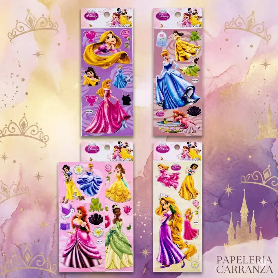 Plancha de Stickers * PRINCESAS DE DISNEY *