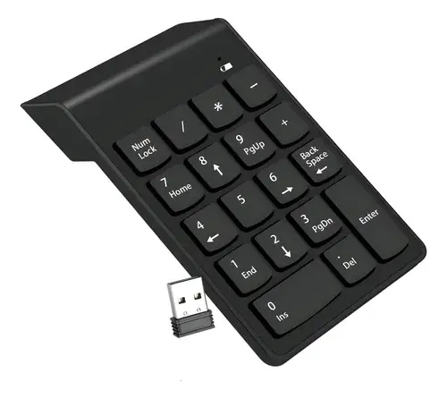 Teclado * Numerico INALAMBRICO * Negro Notebook USB Keypad