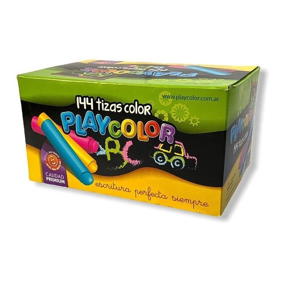 Tizas Playcolor Caja x 144 unidades "COLORES SURTIDOS"