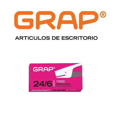BROCHES PARA ABROCHADORA " GRAP " 24/6