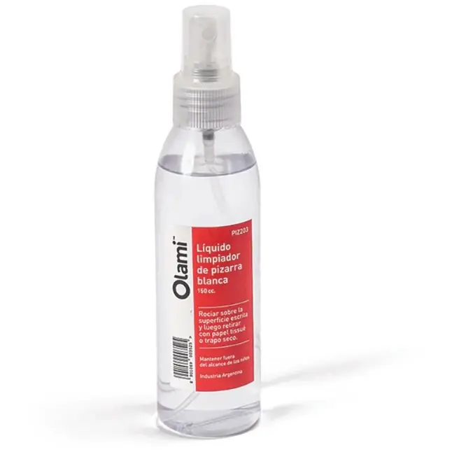 LIQUIDO LIMPIADOR PARA PIZARRAS BLANCAS 150 ML OLAMI