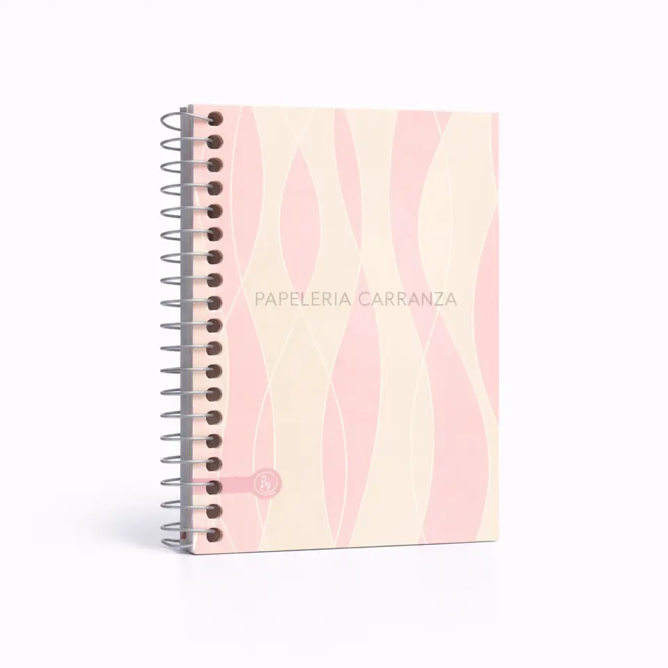 Libretas c/ espiral Ry Design ROSA Num 20 (De Bolsillo) ** CON INDICE ** Rayadas 40 Hojas