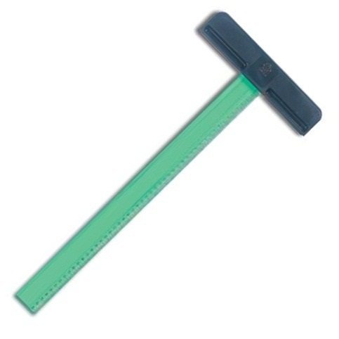 Regla " T " PIZZINI Rigida 60 cm x Unidad  (Verde)