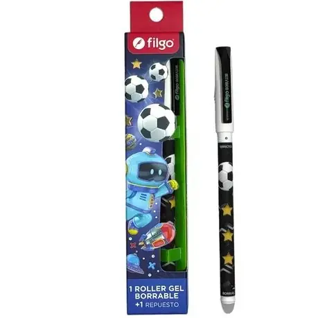 KIT LAPICERA * FUTBOL * BORRABLE FILGO + 1 REPUESTO EXTRA - TINTA AZUL -