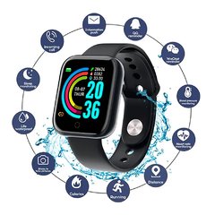 Reloj "Y68 PRO 1.3" " Smart Watch NEGRO