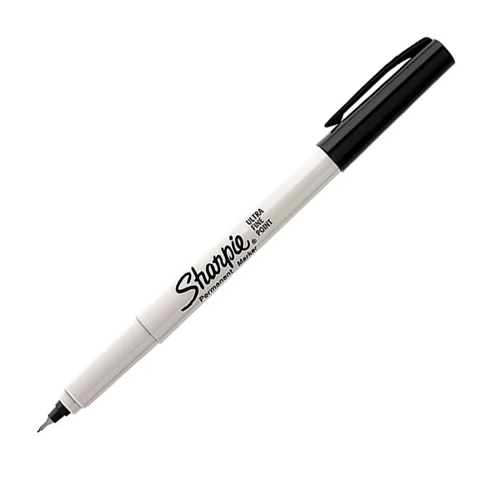 MARCADORES INDELEBLE SHARPIE ** PUNTA ULTRA FINA ** NEGRO