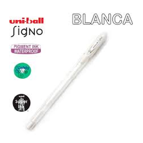 LAPICERA GEL UNIBALL BLANCA - Calidad -