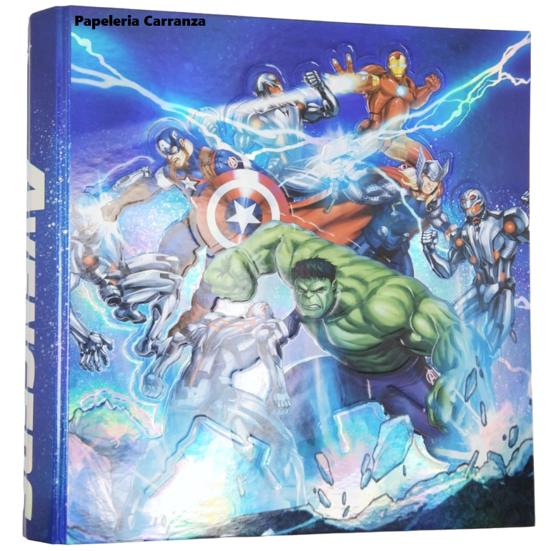 Carpetas 3 anillos PPR " Avengers Holográfico 3" (Vengadores) Marvel