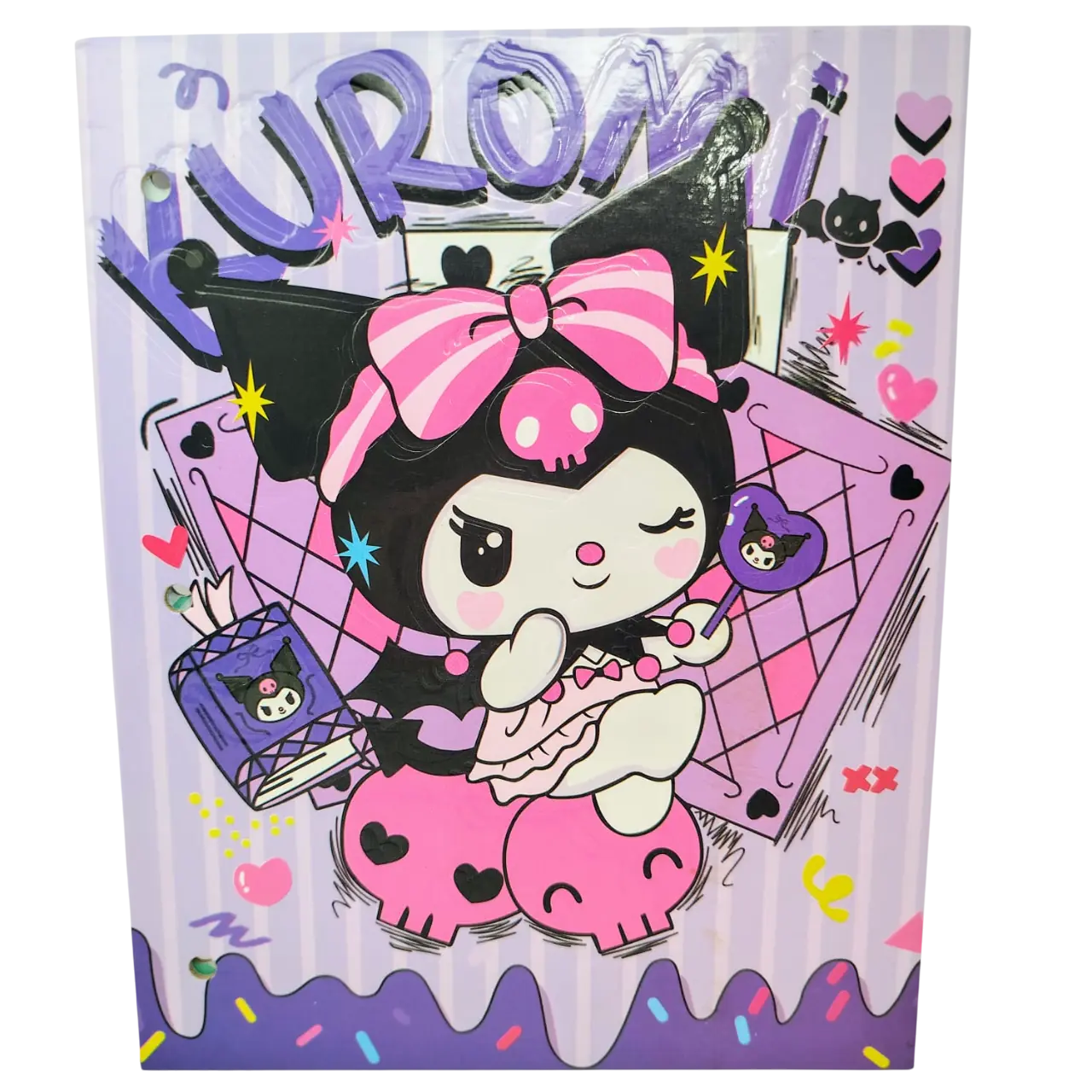 Tapa de Carpeta Escolar N3 " KUROMI "