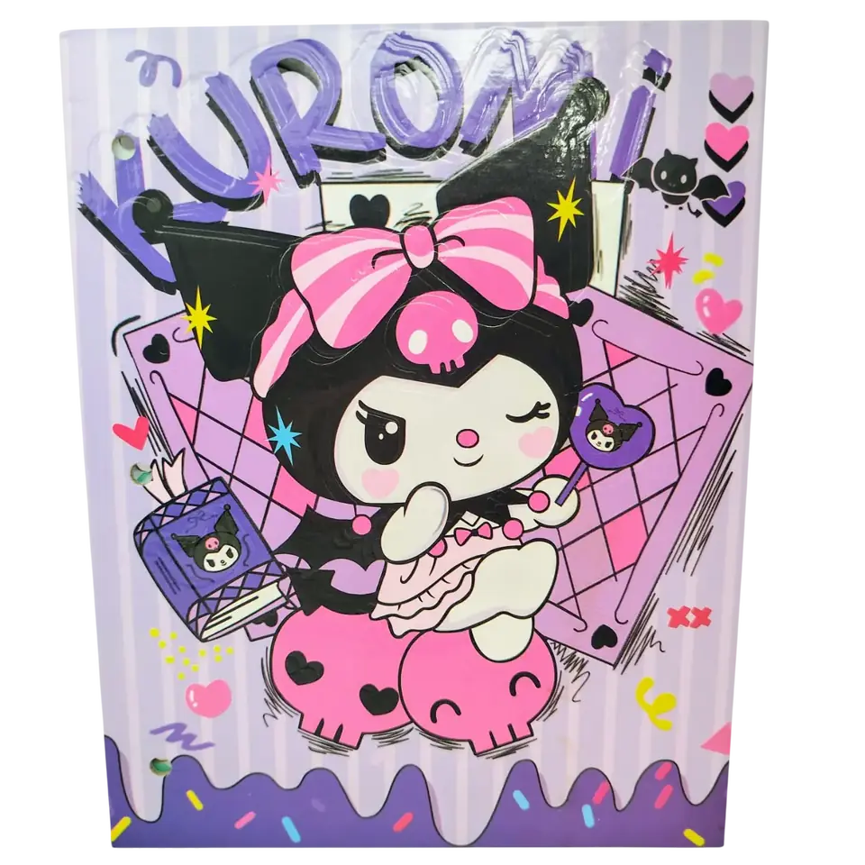 Tapa de Carpeta Escolar N3 " KUROMI "