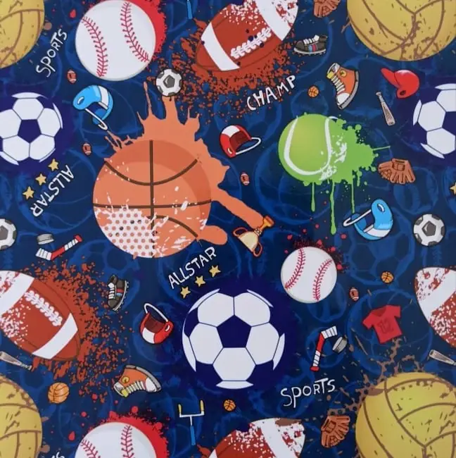 Contact en rollo - SPORTS - de 45 cm de Ancho 1 Metro Premium (90 micrones)