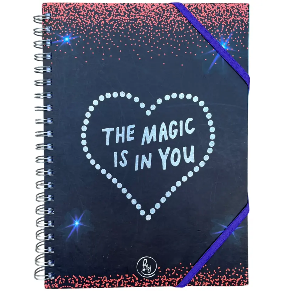 CUADERNOS UNIVERSITARIO C/ ESPIRAL 28 X 20 CUADRICULADO ” MAGIC ” A4 RY DESIGN