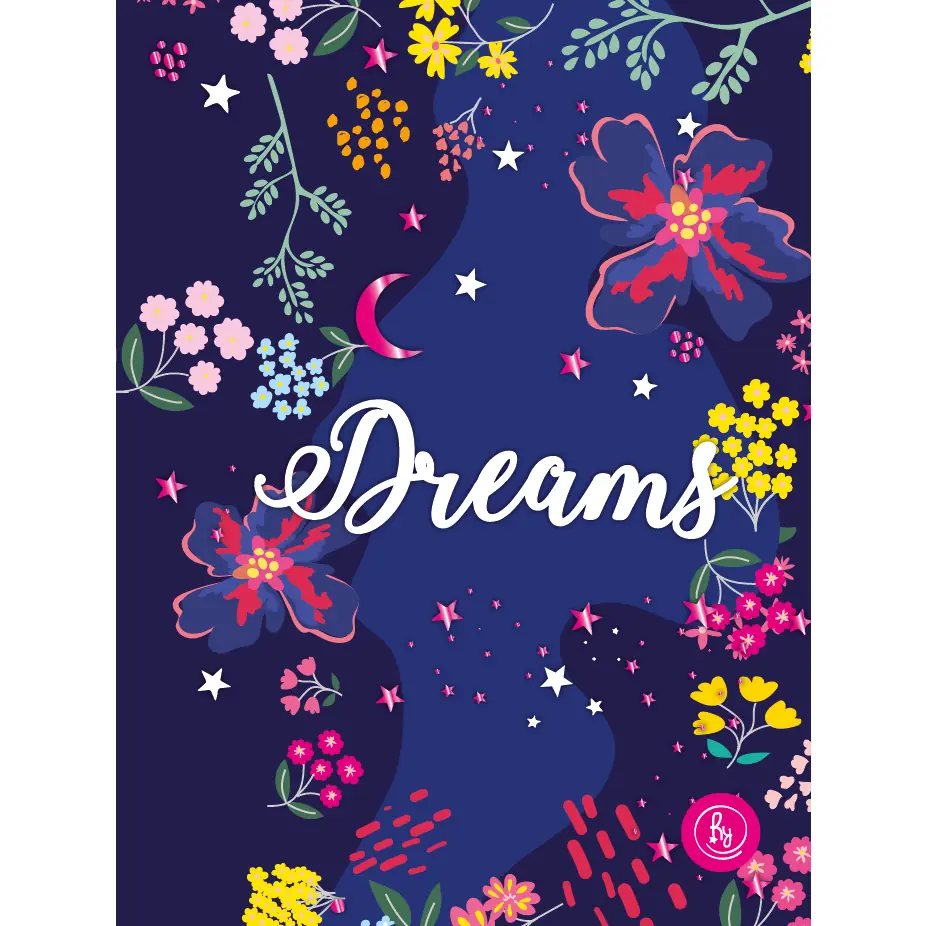 Libretas RY Design "Flores Azul" 10 x 15 Flexibles