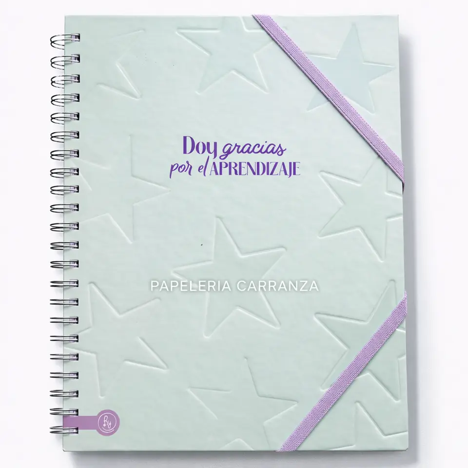 CUADERNOS UNIVERSITARIO C/ ESPIRAL 28 X 20 RAYADO ” GRACIAS ” A4 RY DESIGN (Con 3 Colores de hoja para separar por materia)