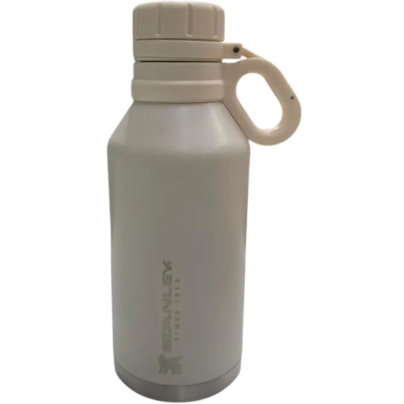 Botellón Viajero Térmico Acero Inoxidable "TRAVEL BLANCO SIMIL STANLEY 1.2 Litros" Doble capa con Manija (Frio / Caliente)