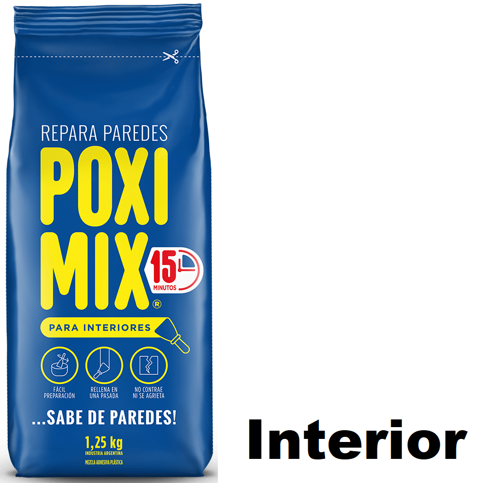 Poximix * INTERIORES * Repara Paredes 1,25 Kg