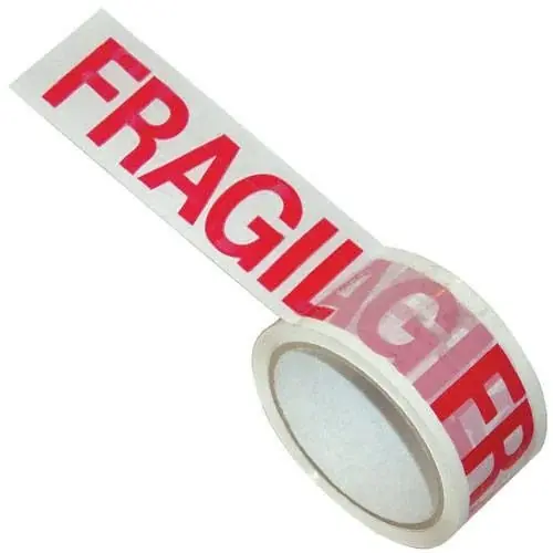 Cinta Adhesiva MOTEX "FRAGIL" de Embalar 48 x 90 mts