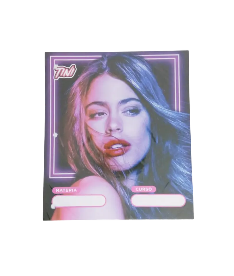 Separadores de Materias "Tini Stoessel" Tamaño Escolar (Fantasia)