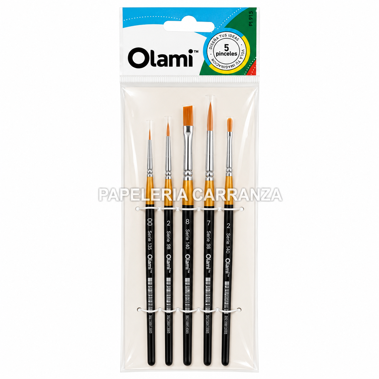 PINCELES ARTISTICA - PI915 - X 5 OLAMI