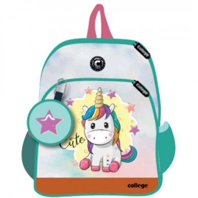 Mochilas KIDS " UNICORNIOS " 13 pulgadas REFORZADA + Monederito