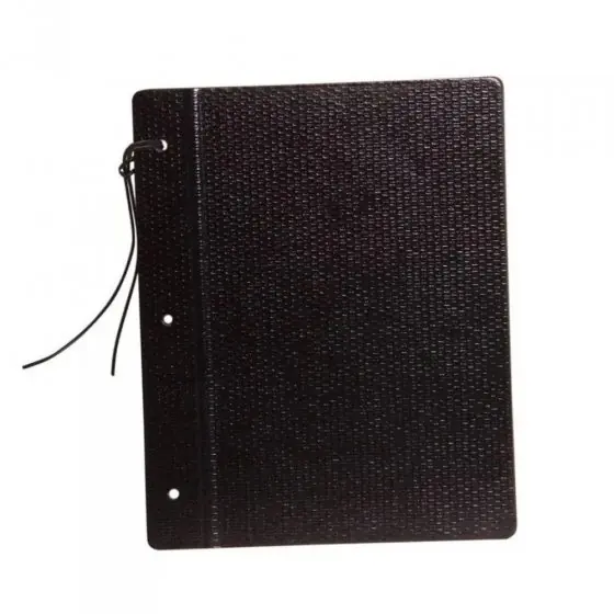 Tapa de Carpeta Escolar N3 " FIBRA NEGRA "