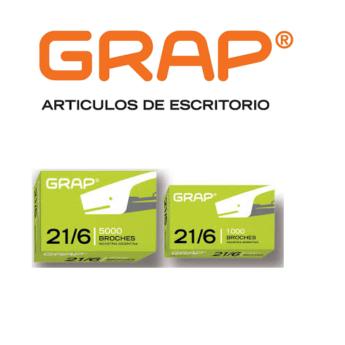 BROCHES PARA ABROCHADORA " GRAP " 21/6