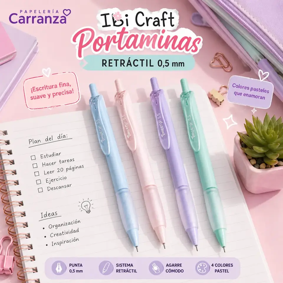 Portamina IBI CRAFT ** TWEENY PASTEL **  0.5 mm