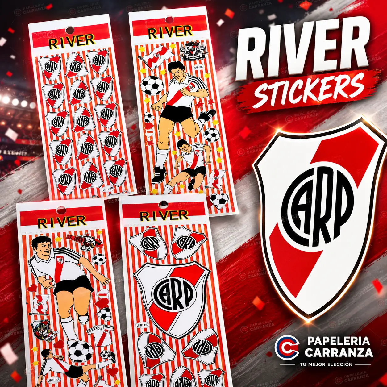 Plancha de Stickers * RIVER PLATE *