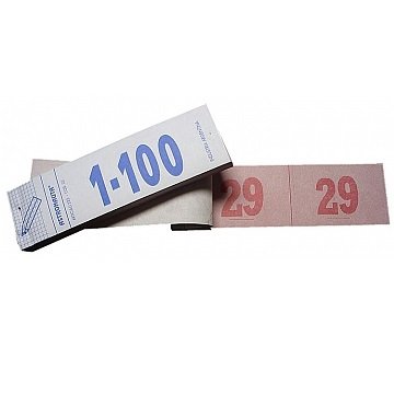 Talonario Numeritos x 100 (Números Rifas) Guardarropa