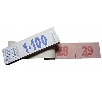 Talonario Numeritos x 100 (Números Rifas) Guardarropa