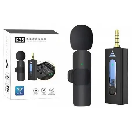 Micrófono corbatero "K35" Con Entrada 3.5mm (Entrada Auxiliar)