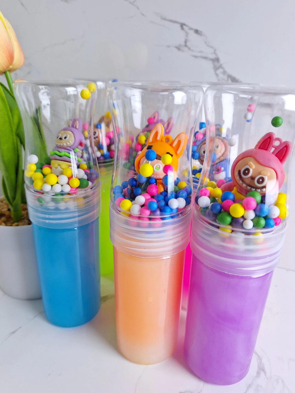 Slime Pote " Personajes c/ Muñequito y Pelotitas "
