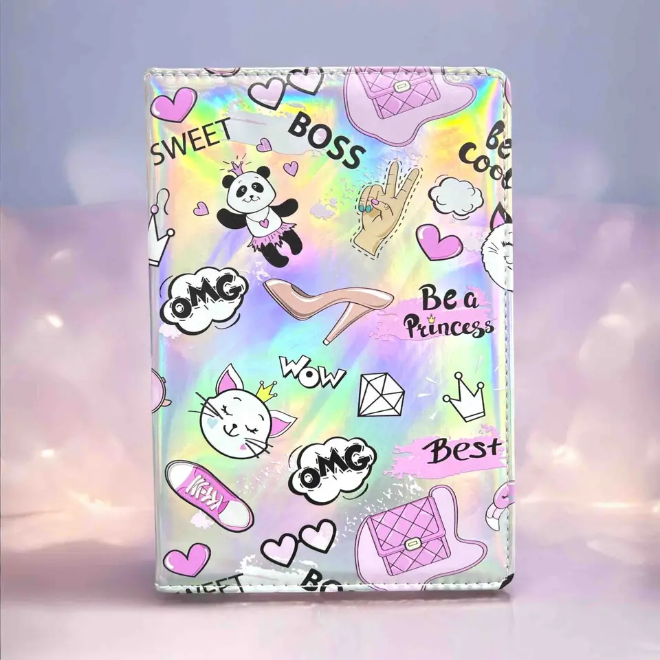 CUADERNOS PREMIUM 15 X 21 ”HOLOGRAFICO PANDA” A5 80 Hojas