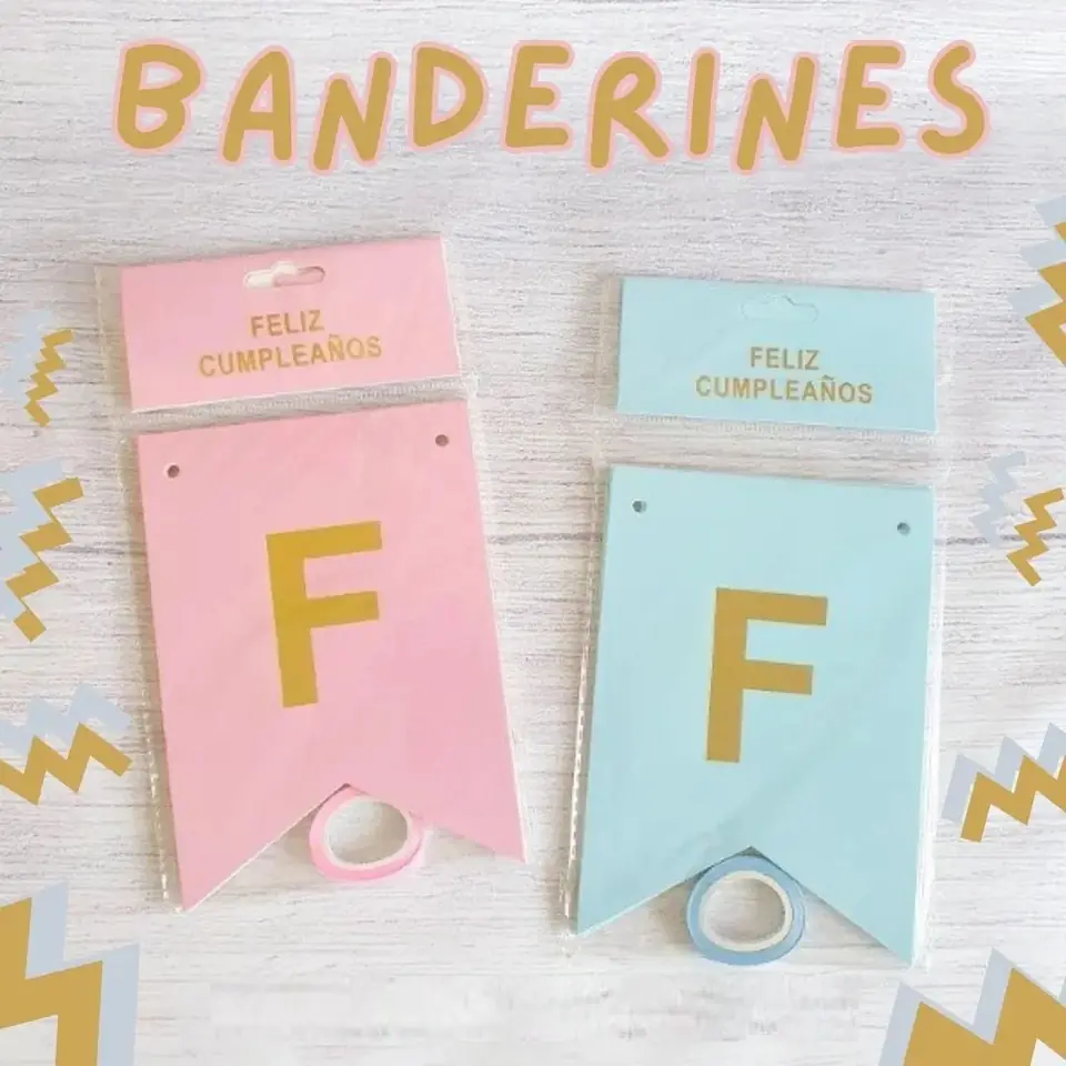 Guirnalda * FELIZ CUMPLEAÑOS * (Banderines)