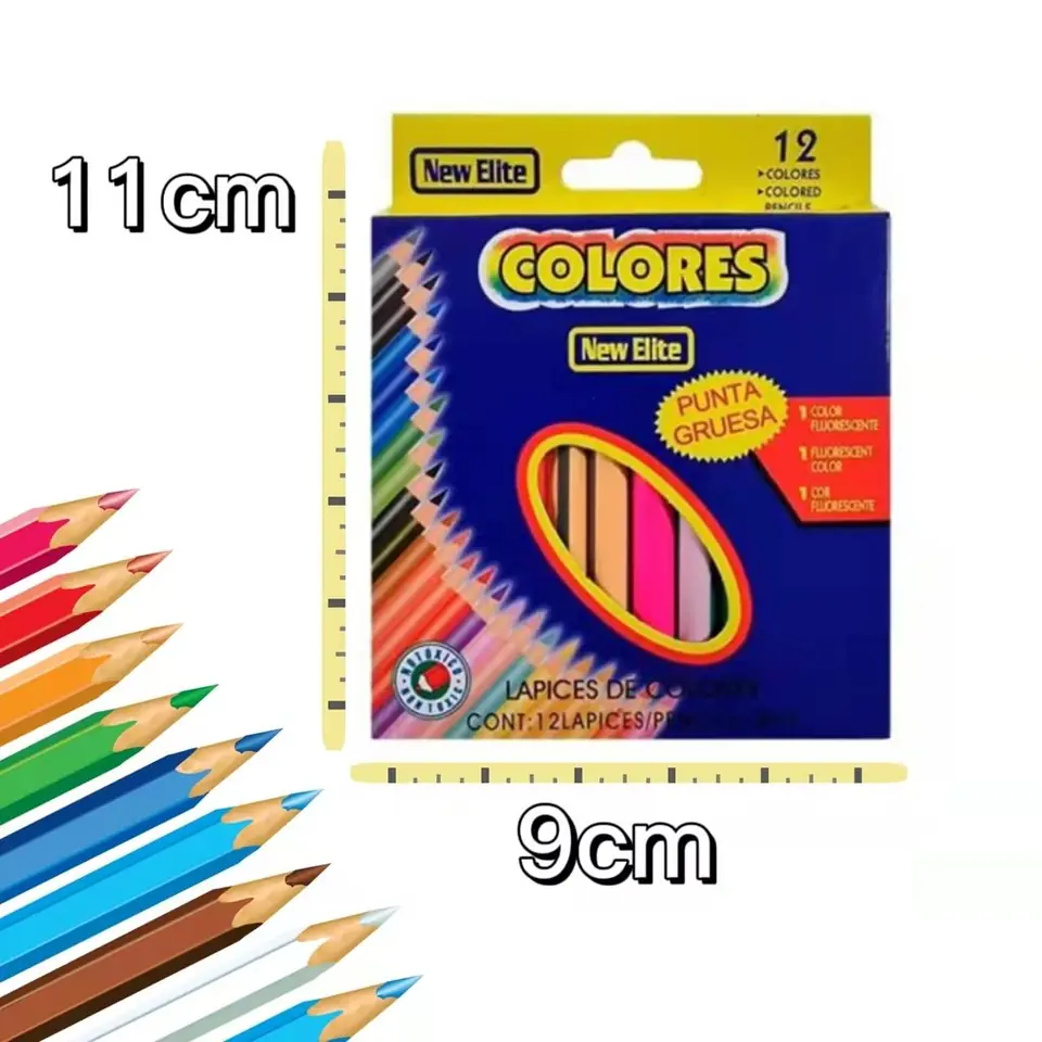 Mini Lapices ECONOMICOS "New Elite" x 12 Cortos
