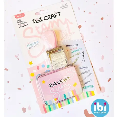 SET * MAESTRAS 12 EN 1 * SELLO ROTATIVO + ALMOHADILLA IBI CALIFICACIONES (Español)