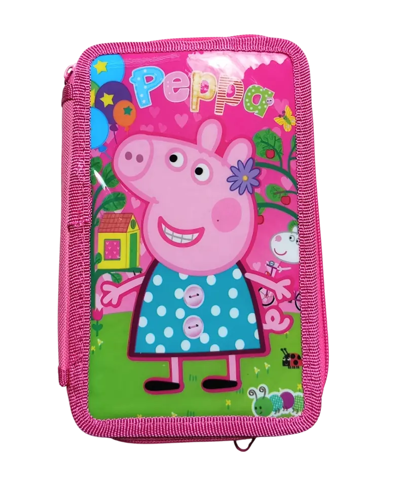 CARTUCHERAS "PEPPA PIG" 2 PISOS + UTILES