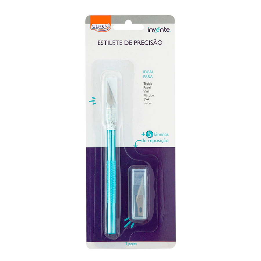 Bisturí BRW Cutter De Precisión + 5 Láminas De Reposición (Calar)