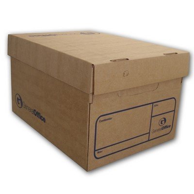 Caja Archivo Cartón 26 Cm OFICIO C/ Tapa TIPO AMERICANA