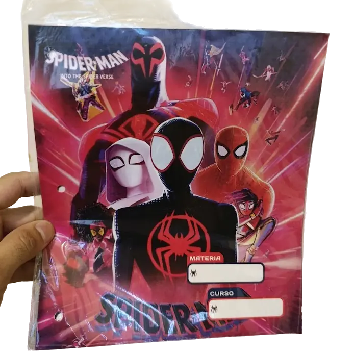 Separadores de Materias  " SPIDERMAN " Tamaño Escolar (Fantasia)