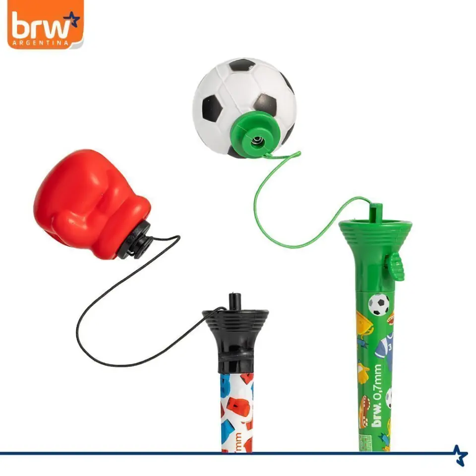 Lapiceras * Deportes Saltarin * BRW 0.7mm (Tinta Azul)