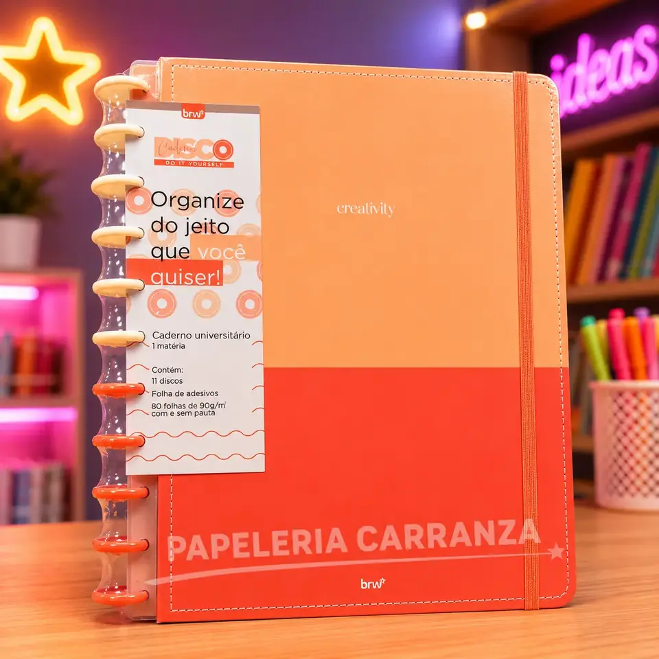 Cuadernos Inteligentes BRW * Coral Creativo * Tamaño A4 (Grandes) Hojas rayadas Sistema de Discos